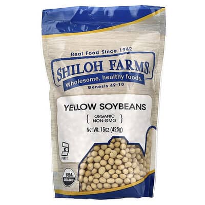 Organic Yellow Soybeans, 15 oz (425 g)
