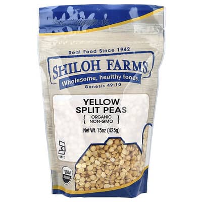 Organic Yellow Split Peas, 15 oz (425 g)
