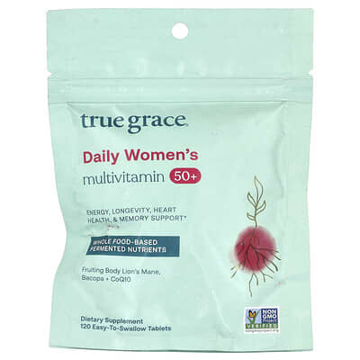 Daily Women's Multivitamin 50+, 120 Easy-To-Swallow Tablets