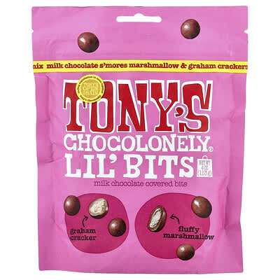 Lil' Bits, Milk Chocolate Covered Bits, S'Mores Marshmallow & Graham Cracker, 4 oz (113 oz)