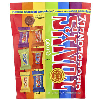 Tiny Assorted Chocolate, 14 Pieces, 0.32 oz (9 g) Each