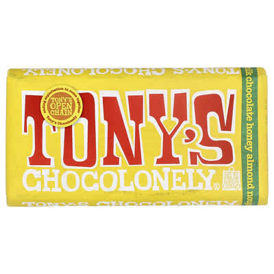 Milk Chocolate Bar, Honey Almond Nougat, 6.35 oz (180 g)