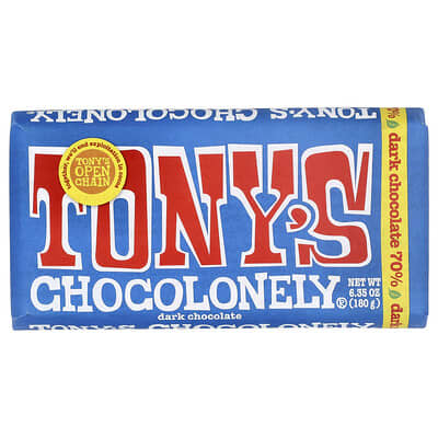 Dark Chocolate Bar, 6.35 oz (180 g)