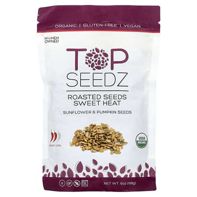 Roasted Seeds, Sunflower & Pumpkin, Sweet Heat, 6 oz (198 g)
