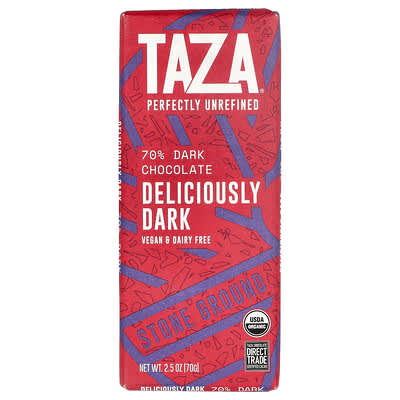 Deliciously Dark, 70% Dark Chocolate, 2.5 oz (70 g)