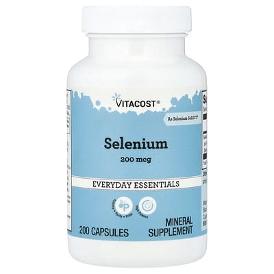 Selenium, 200 mcg, 200 Capsules
