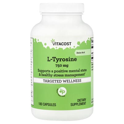 L-Tyrosine, 750 mg, 180 капсул