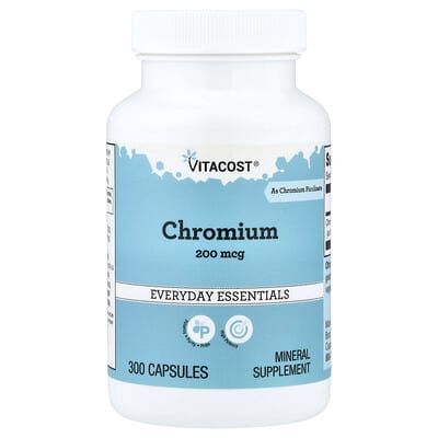 Хром Vitacost 200 mcg 300 Capsules