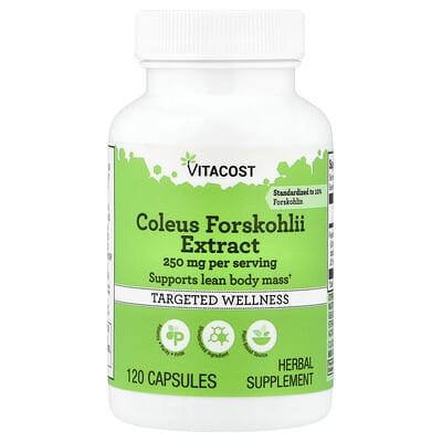 Coleus Forskohlii Extract, 120 Capsules (125 mg per Capsule)