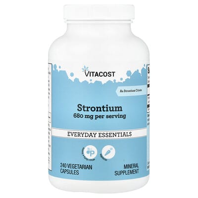Strontium, 240 Vegetarian Capsules (340 mg per Capsule)