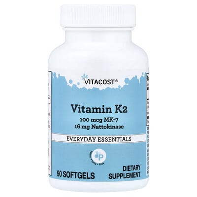 Vitamin K2, MK-7 With Nattokinase, 90 Softgels