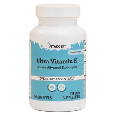 Ultra Vitamin K с комплексом K2, 90 мягких капсул