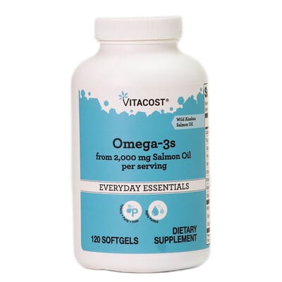 Vitacost Omega-3, 120 мягких капсул