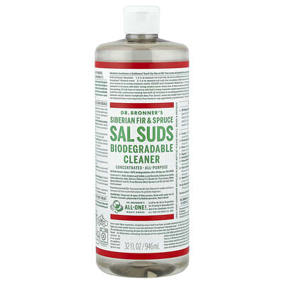 Sal Suds, биоразлагаемое чистящее средство, Siberian Fir & Spruce, 32 fl oz (946 ml)