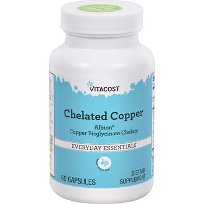 Chelated Copper, 60 Capsules