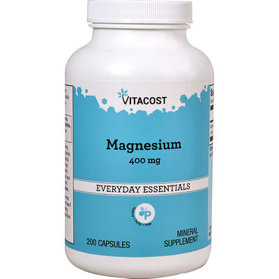Vitacost Магний, 400 mg, 200 капсул