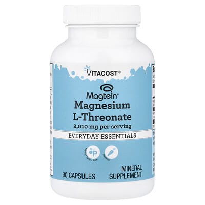Vitacost Magtein® Магний L-треонат, 90 капсул (670 mg per Capsule)