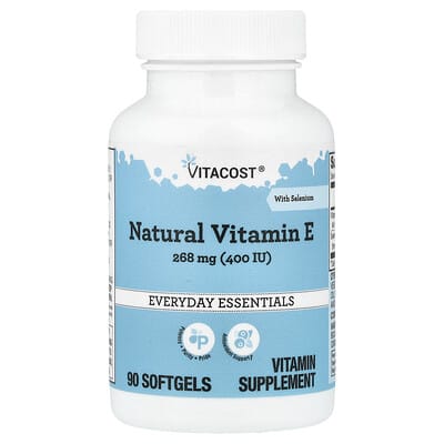 Natural Vitamin E With Selenium, 90 Softgels