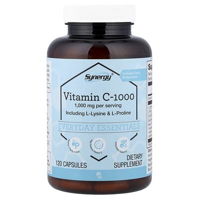 Synergy®, витамин C-1000, 120 капсул