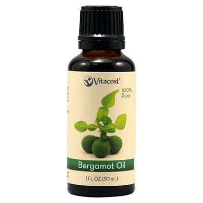 Vitacost 100% Чистое масло бергамота, 1 fl oz (30 ml)