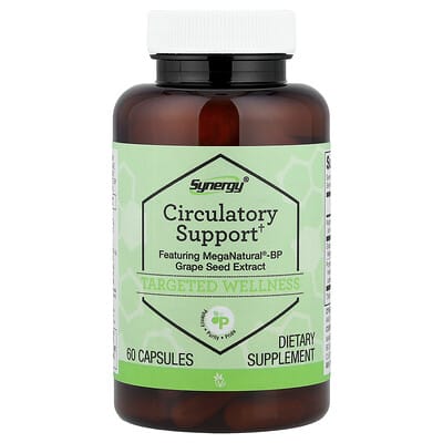 Vitacost Synergy®, поддержка кровообращения, 60 капсул