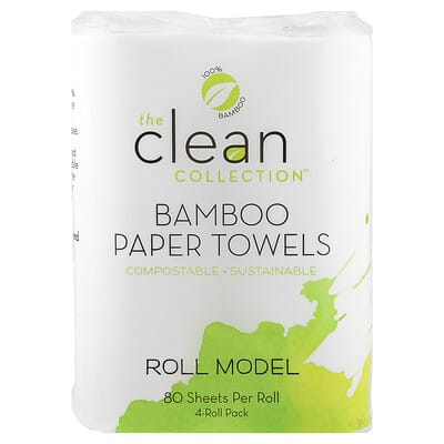 The Clean Collection™ Бамбуковые бумажные полотенца, 4 рулона