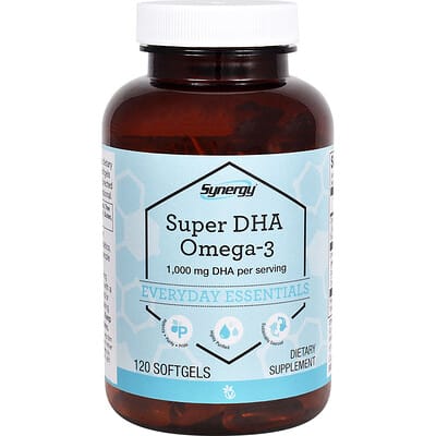 Synergy®, Super DHA Omega-3, 120 софтгелей
