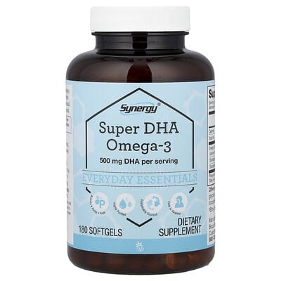 Synergy®, Super DHA Omega-3, 180 Softgels