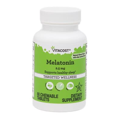 Витамины Melatonin Natural Cherry жевательные таблетки 2.5 mg 60 шт
