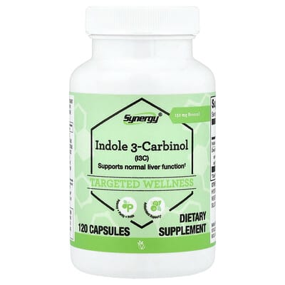 Добавка Synergy® Indole-3-Carbinol, 120 капсул (200 mg per Capsule)
