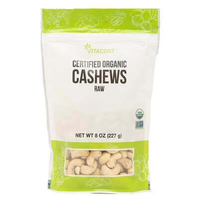 Кешью Vitacost Certified Organic Raw 8 oz (227 g)