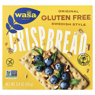 Gluten Free Crispbread, Original, 5.4 oz (155 g)