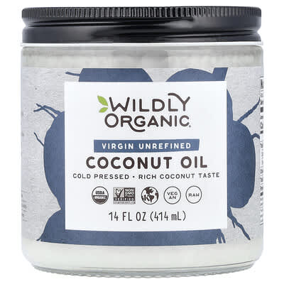 Virgin Unrefined Coconut Oil, 14 fl oz (414 ml)