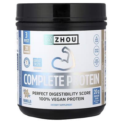 Complete Protein, Vanilla, 19.9 oz (564 g)