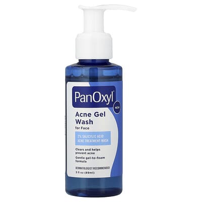 Acne Gel Wash, For Face, 3 fl oz (89 ml)