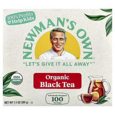 Organic Black Tea, 100 Tea Bags, 7.1 oz (201 g)