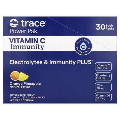 Витаминный комплекс Power Pak Vitamin C Immunity Orange Pineapple 30 Stick Packs