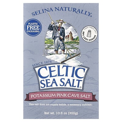 Розовая гималайская соль Potassium Pink Cave Salt, 10.6 oz (300 g)