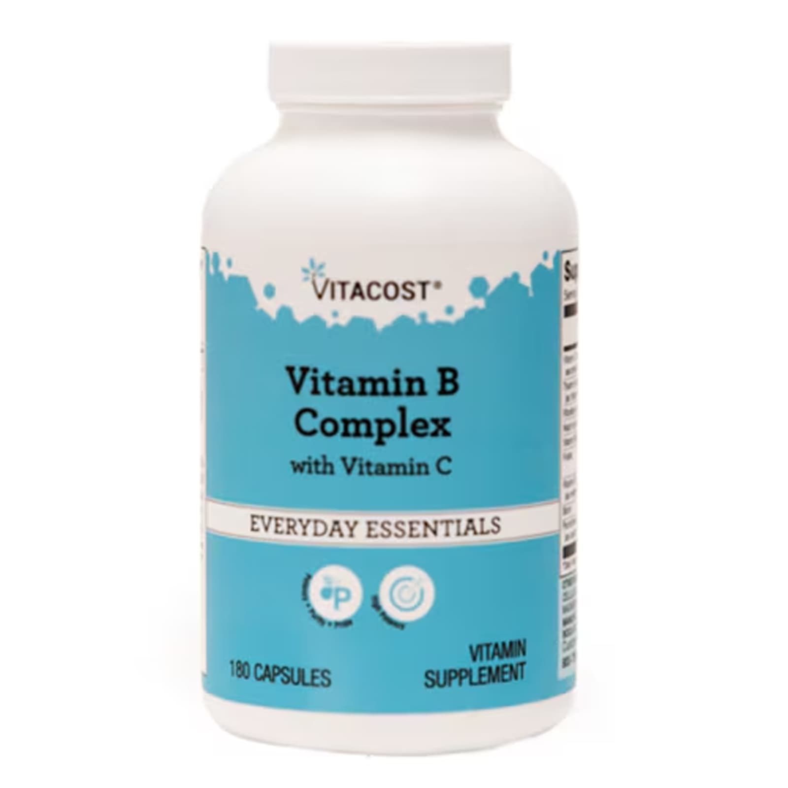 Vitamin B Complex with Vitamin C, 180 Capsules