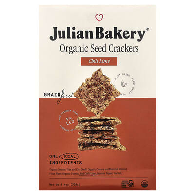 Organic Seed Crackers, Chili Lime, 8.4 oz (238 g)