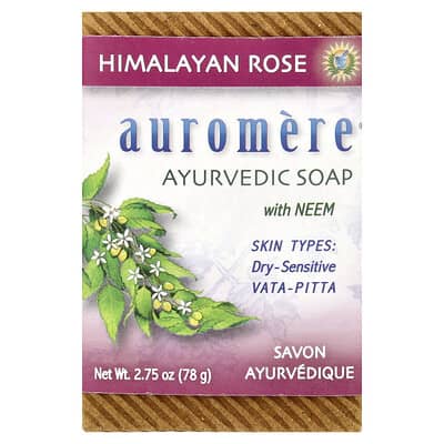 Аюрведическое кусковое мыло с Neem, Himalayan Rose, 2.75 oz (78 g)