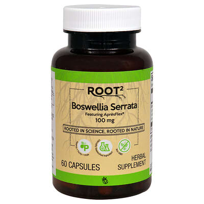 Root2, Boswellia Serrata с AprésFlex®, 100 mg, 60 капсул