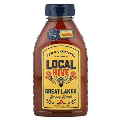 Honey Blend, Great Lakes, Raw & Unfiltered, 16 oz (453.5 g)