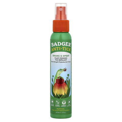 Badger Anti-Tick натуральное средство от клещей, 4 fl oz (118.3 ml)