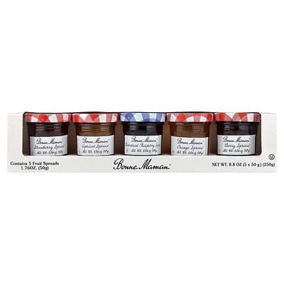 Mini Fruit Spread Gift Set, Variety Pack, 5 Pack, 1.76 oz (50 g) Each