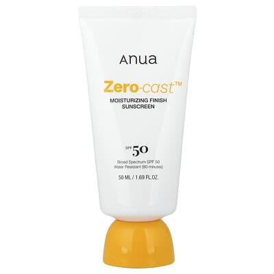 Anua Zero-Cast™, Увлажняющий солнцезащитный крем SPF 50, 1.69 fl oz (50 ml)