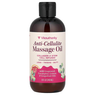 Масло для антицеллюлитного массажа, 8 fl oz (240 ml)