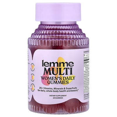 Женские ежедневные жевательные конфеты Lemme, Raspberry Orange, 60 шт.