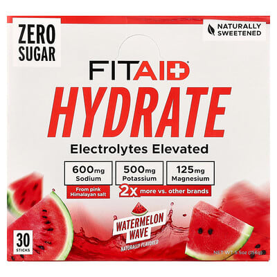 Hydrate, Watermelon Wave, 30 Sticks, 0.18 oz (5.2 g) Each