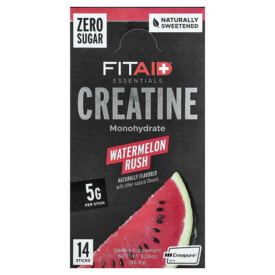 Креатин FITAID Essentials Monohydrate, Watermelon Rush, 14 стиков